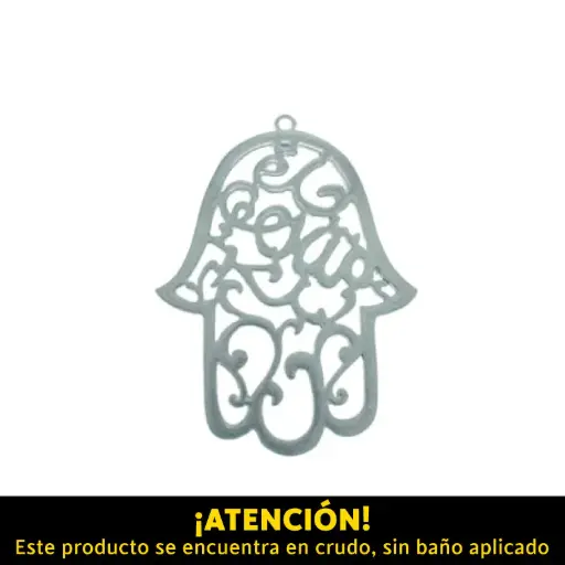 [12918] mano de fátima 58x43mm H-9395/R x und