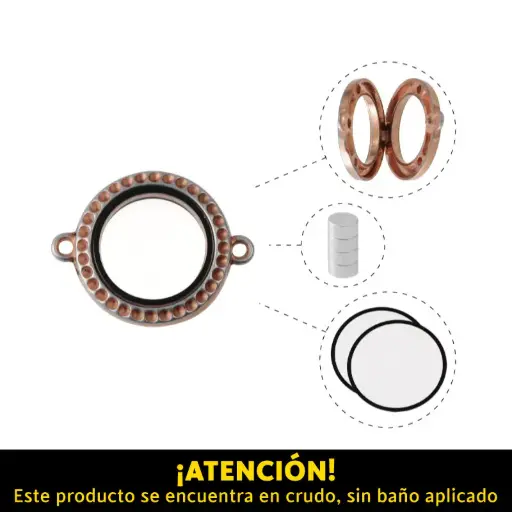 [14542] Locket pendant redondo 25mm A39552/R x und