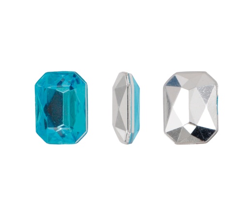 [14864] Acrilico K1012 octagon con cono 6x8mm aquamarine 25 x und