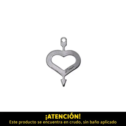 [15686] Dije corazon 23x15mm XKW-368/R x und