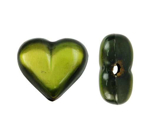 [16141] Herraje hindu K2268 corazon liso 26x25 mm verde x und