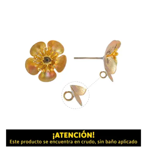 [19829] Aretes flor 163-A20 16mm/R x par