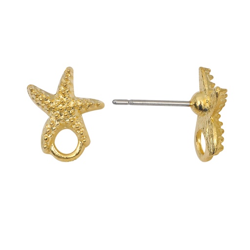 [27362] Topo starfish 12x9mm/Golfi x par