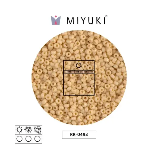 [15536] Mostacilla Miyuki rocalla 11/0 RR0493 opaco claro beige x 25g