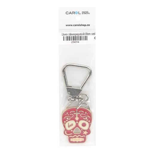 [29094] Llavero calavera pequena 40x30mm x unidad