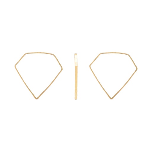 [24192] Marco diamante R204 14x16mm/Golfi x 10 unds