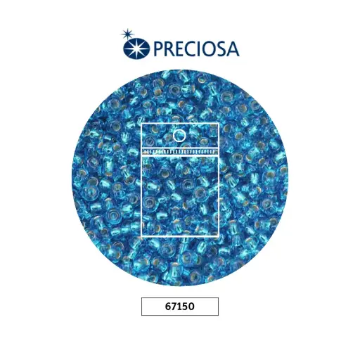[23018] Mostacilla checa preciosa 10/0 67150 LP azul x 50g