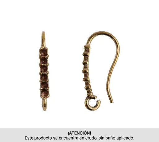 [00092] Gancho arete 9x17mm YH58/R x 10 pares