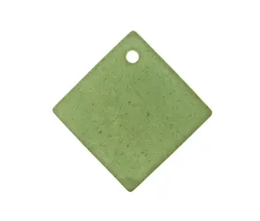 [01929] Pendiente cuadrado plano 20x20 aventurina x und