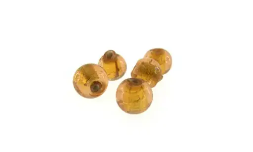 [02176] Vidrio hindú GZM-46/82 redondo 6mm ámbar glaze x g