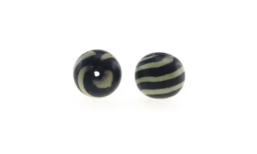 [02466] Bola neopreno lisa 8mm 090 cebra negra x und