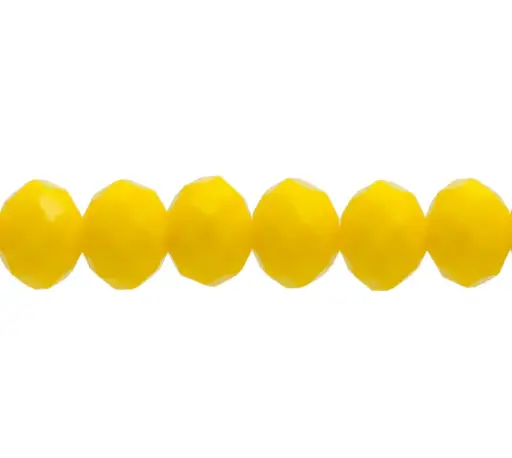 [03873] Murano rondela facetada 8mm amarillo solido 76 x 62unds50,00

