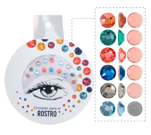 [05661] Cristales para el rostro sw mix color x paq