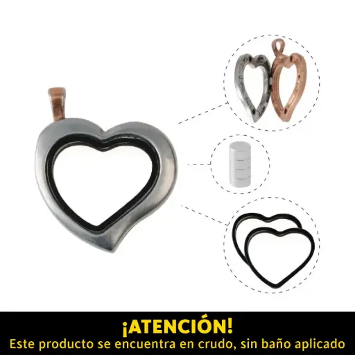 [07119] Locket pendant corazon 30mm A35968/R x und