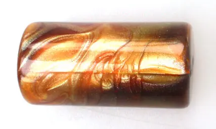 [09426] Cuenta plastica cilindro ambar x lb