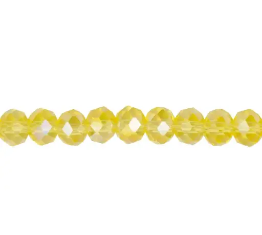 [09608] Murano rondela facetada 3mm light topaz 31AB x aprox 112unds