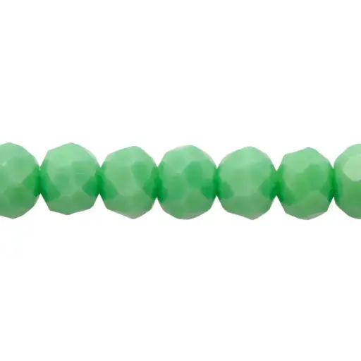 [06096] Murano rondela facetada 4mm turquesa 64 x 110unds