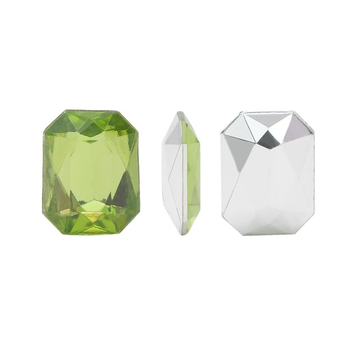 [02330] Acrilico K1012 octagon con cono 6x8mm olivine 38 x und