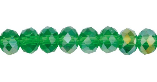 [00275] Murano rondela facetada 3mm peridot 6AB x aprox 106unds