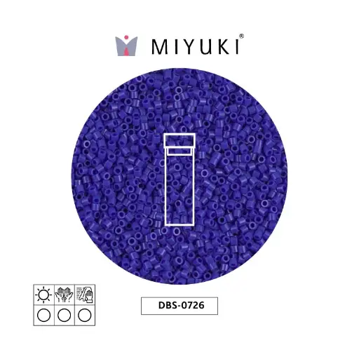 [00417] Miyuki delica 15/0 DBS0726 opaco oscuro azul x 2G