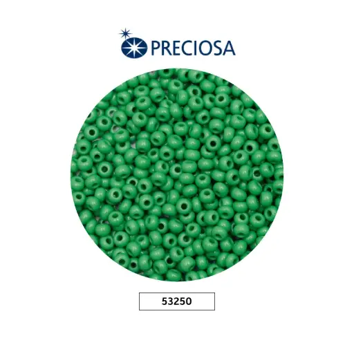 [05026] Mostacilla checa preciosa 8/0 3mm 53250 verde x 500g