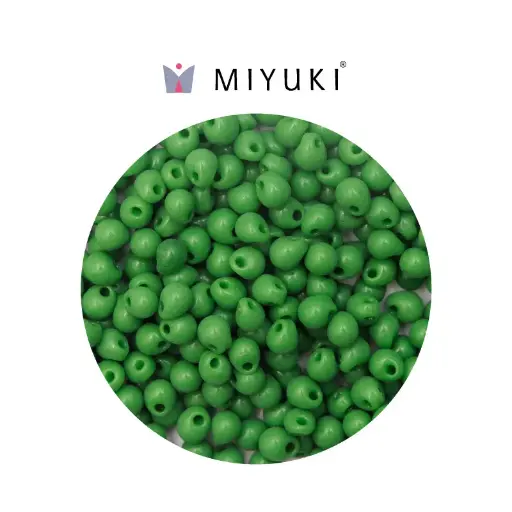 [05304] Miyuki drop beads 3.4mm DP0411 opaco verde x 500g