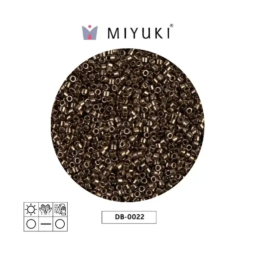 [05865] Miyuki delica 11/0 DB0022 metalizado bronce x 50g