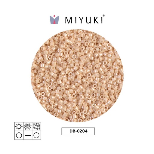 [09954] Miyuki delica 11/0 DB0204 claro beige Ceylon perlado x 50gr