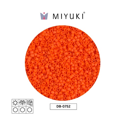 [00564] Miyuki delica 11/0 DB0752 mate opaco naranja x 50g