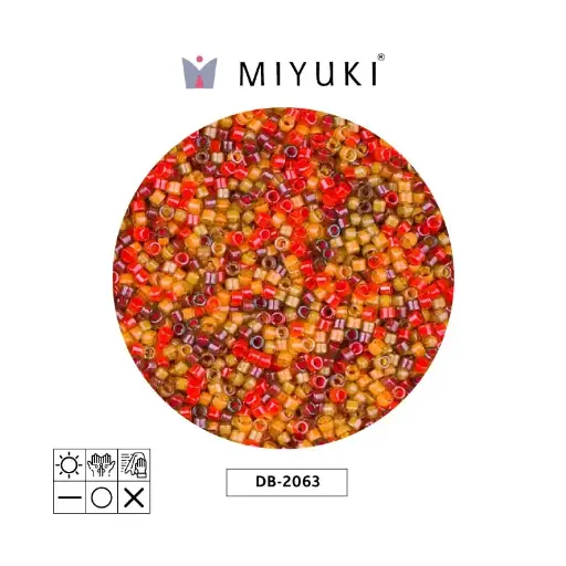 [01228] Miyuki delica 11/0 DB2063 luminous color mix x 50g