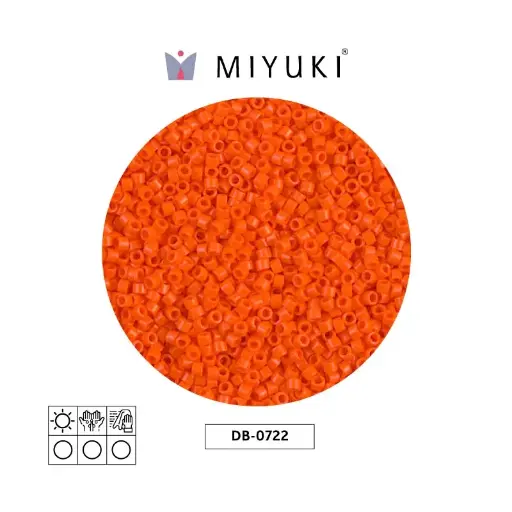 [00061] Miyuki delica 11/0 DB0722 opaco naranja x 50g