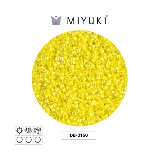 [07860] Miyuki delica 11/0 DB0160 opaco amarillo AB x 50g