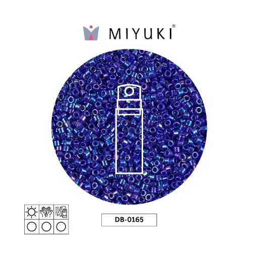 [01789] Miyuki delica 11/0 DB0165 opaco azul AB x 10g