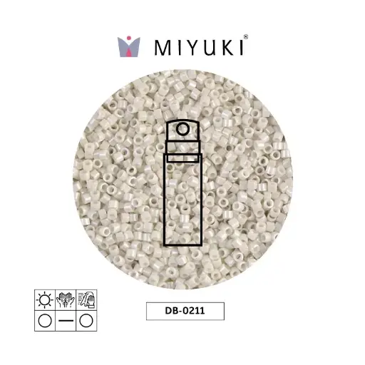 [01934] Miyuki delica 11/0 DB0211 opaco alabaster brillo x 10g