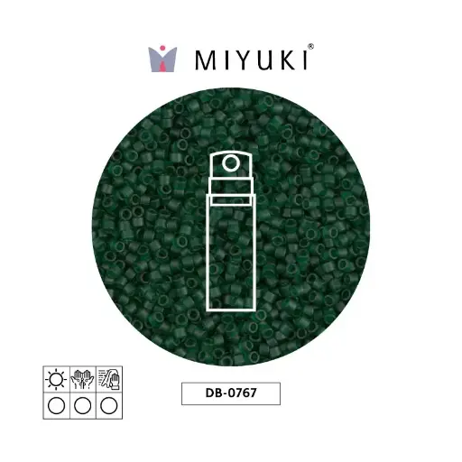 [00866] Miyuki delica 11/0 DB0767 mate transparente verde x 10g