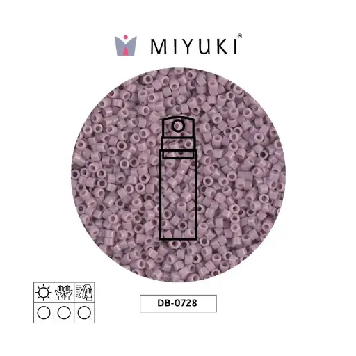 [01125] Miyuki delica 11/0 DB0728 opaco lila x 10g