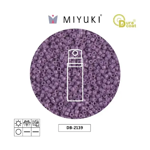 [02253] Miyuki delica 11/0 DB2139 opaco oscuro orchid x 10gr