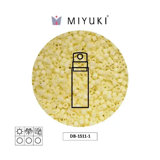 [08195] Miyuki delica 11/0 DB1511-1 mate opaco pálido amarillo x 10g
