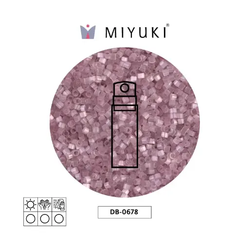 [01547] Miyuki delica 11/0 DB0678 rosa sedoso satinado x 10gr