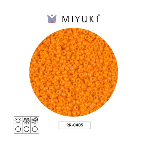 [05045] Mostacilla Miyuki rocalla 11/0 RR0405 opaco medium naranja x 250g
