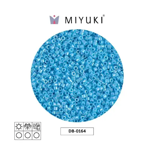 [02776] Miyuki delica 11/0 DB0164 opaco azul turquesa azul AB x 50g