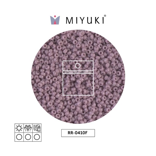 [00980] Mostacilla Miyuki rocalla 11/0 RR0410F opaco medium mauve mate AB x 25g