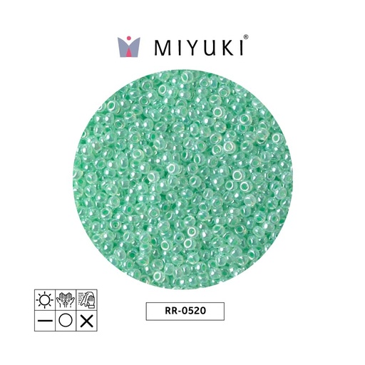[05413] Mostacilla Miyuki rocalla 11/0 RR0520 verde Ceylon perlado x 250g