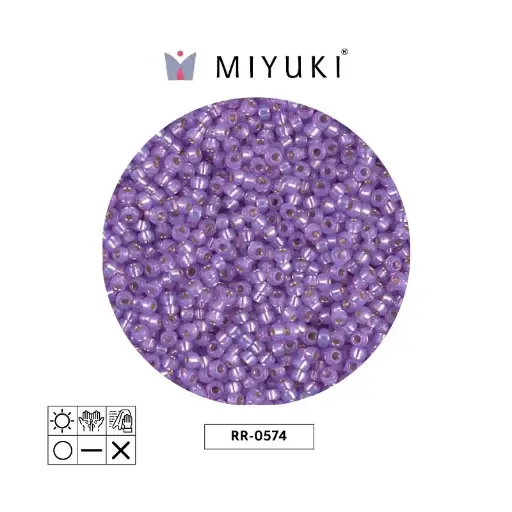 [01507] Mostacilla Miyuki rocalla 11/0 RR0574 morado alabaster x 250g