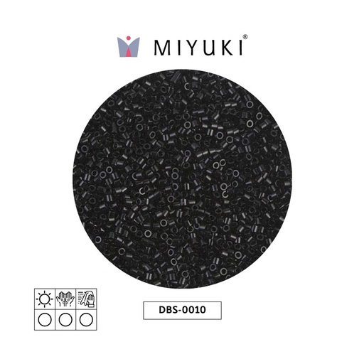 [04017] Miyuki delica 15/0 DBS0010 negro x 50g