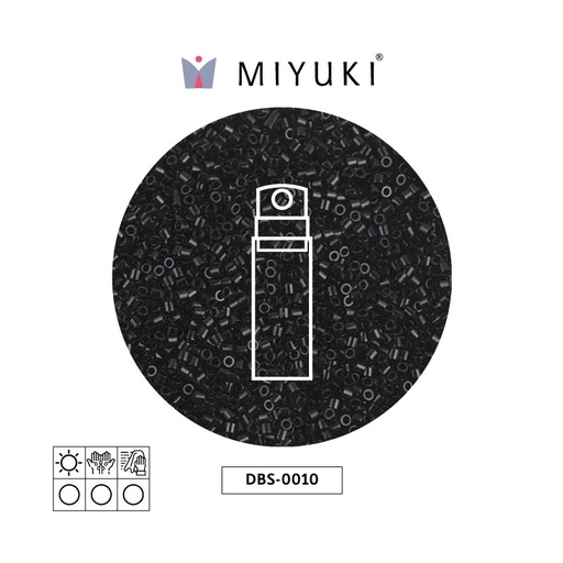 [03878] Miyuki delica 15/0 DBS0010 negro x 5g