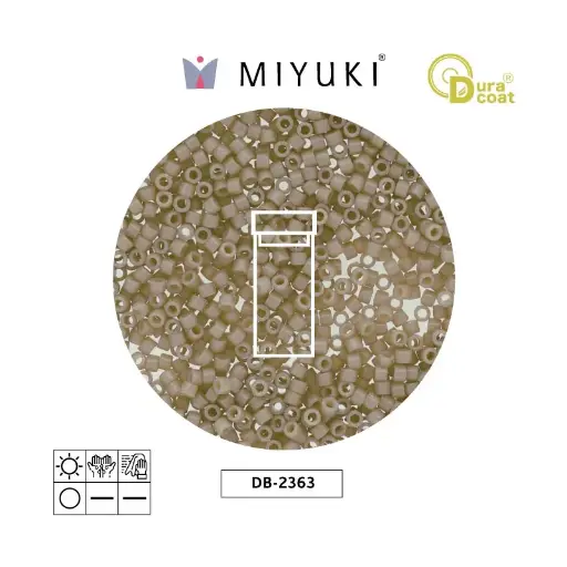 [07004] Miyuki delica 11/0 DB2363 duraco opaco ant blanco x 3g