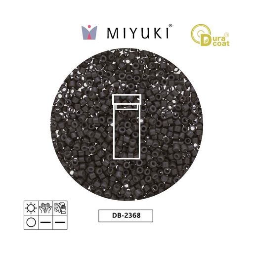 [07128] Miyuki delica 11/0 DB2368 duraco opaco charcoal x 3g