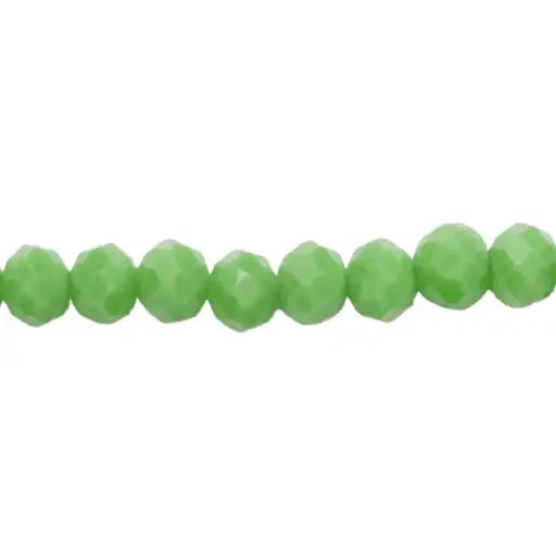 [08256] Murano rondela facetada 4mm verde pino 102 x 118und
