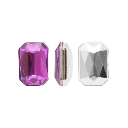 [04725] Acrilico K1012 octagon con cono 4x6mm purple velvet 5 x und